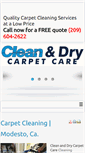 Mobile Screenshot of cleananddrycarpetcare.com